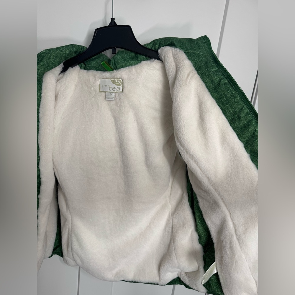 GreenTea Green Quilted Puffer Vest, New without Tag, Large - Picture 8 of 11